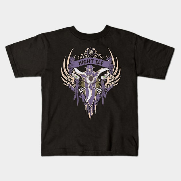 NIGHT ELF - LIMITED EDITION Kids T-Shirt by FlashRepublic